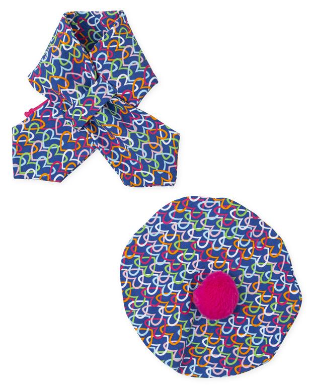 Conjunto Boina e lenço